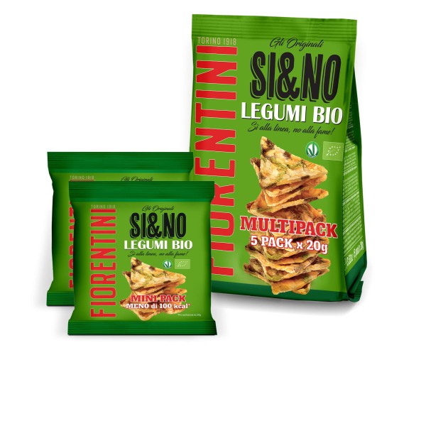 GALLETTE BIO SI&NO AI LEGUMI CROCCANTI 5PZ