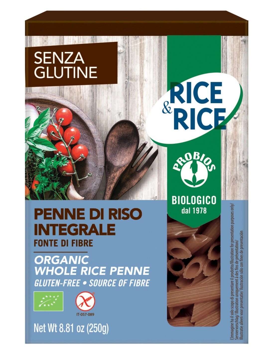PROBIOS PENNE DI RISO INTEGRALE 250G