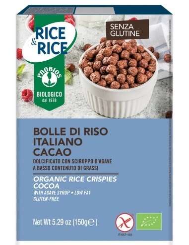 PROBIOS BOLLE DI RISO AL CACAO R&R 150G