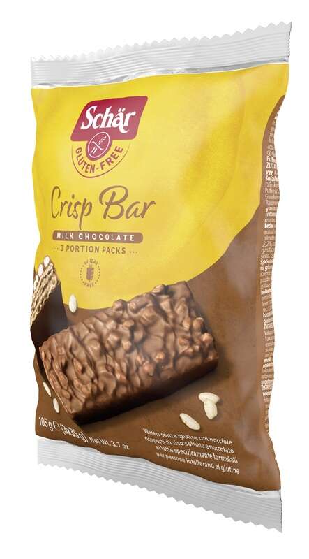 SCHAR CRISPI BAR -  BARRETTA NOCCIOLE CON CIOC. AL LATTE 3X35G