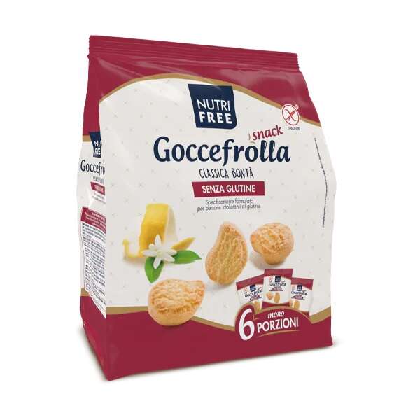 NUTRIFREE BISCOTTI GOCCEFROLLA 6x40G