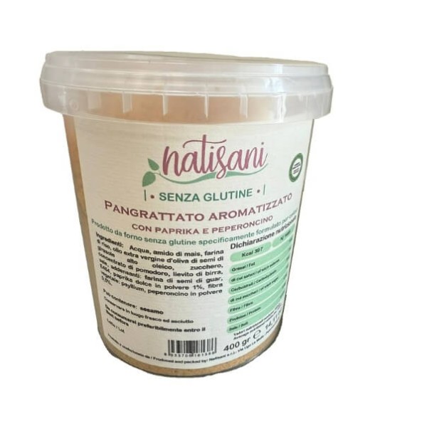 NATISANI PANGRATTATO PAPRIKA E PEPERONCINO 400G